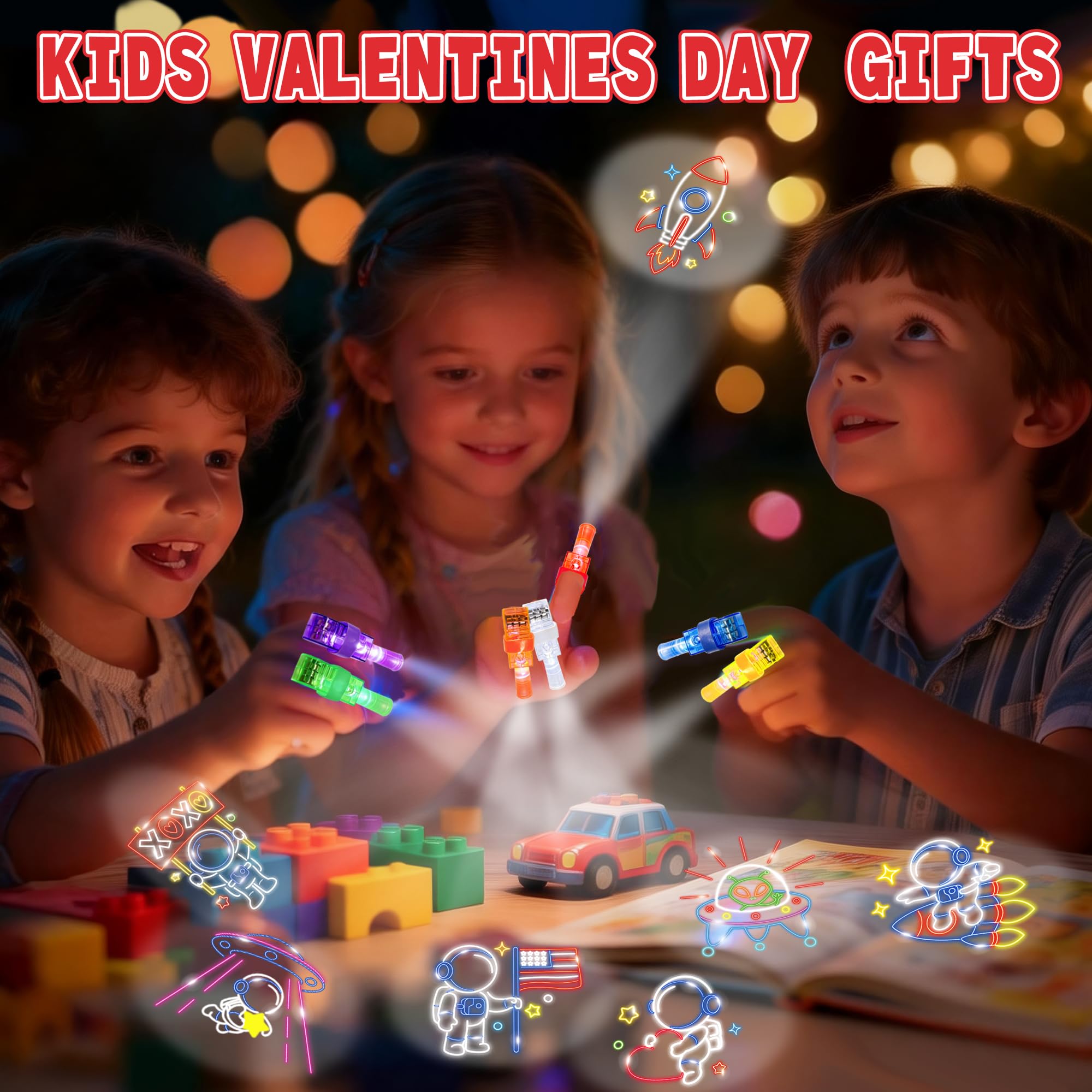 Bulk classroom valentines favors by COKOKA ready for distribution