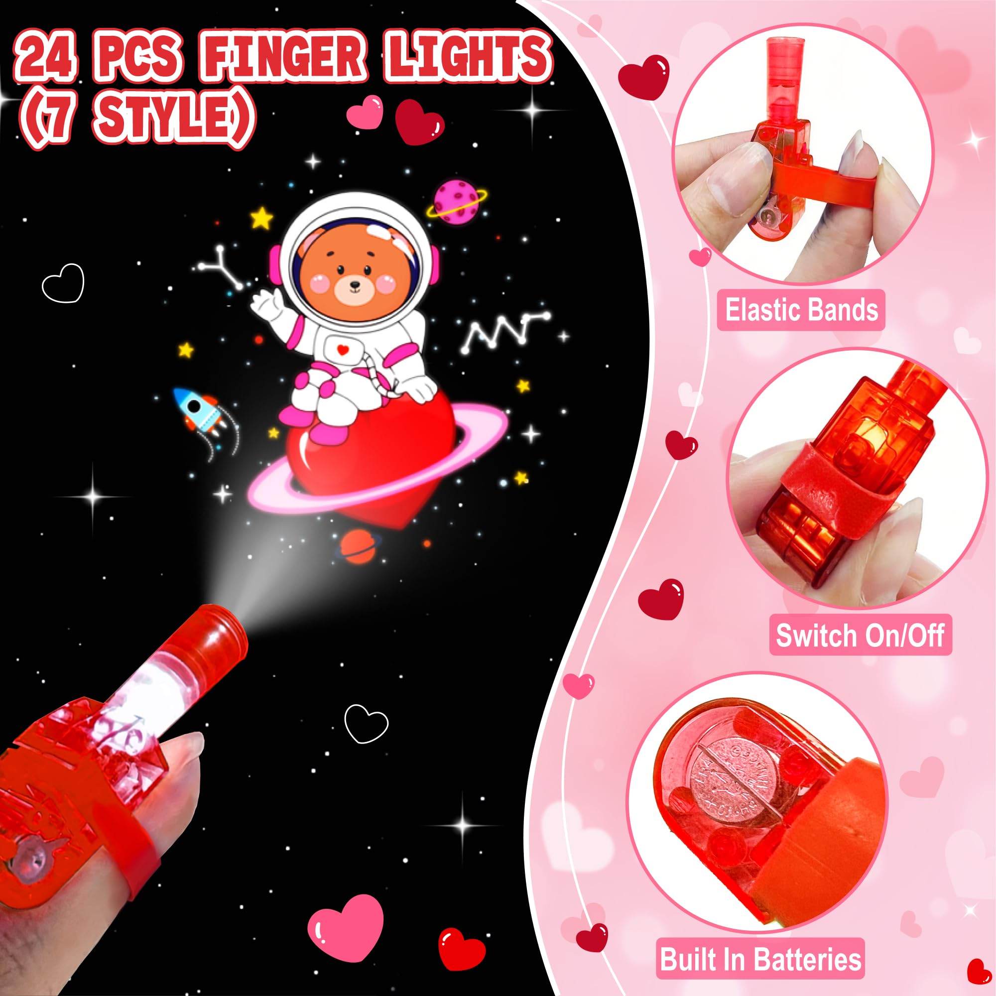 COKOKA elastic finger strap keeps the lights securely on little hands.