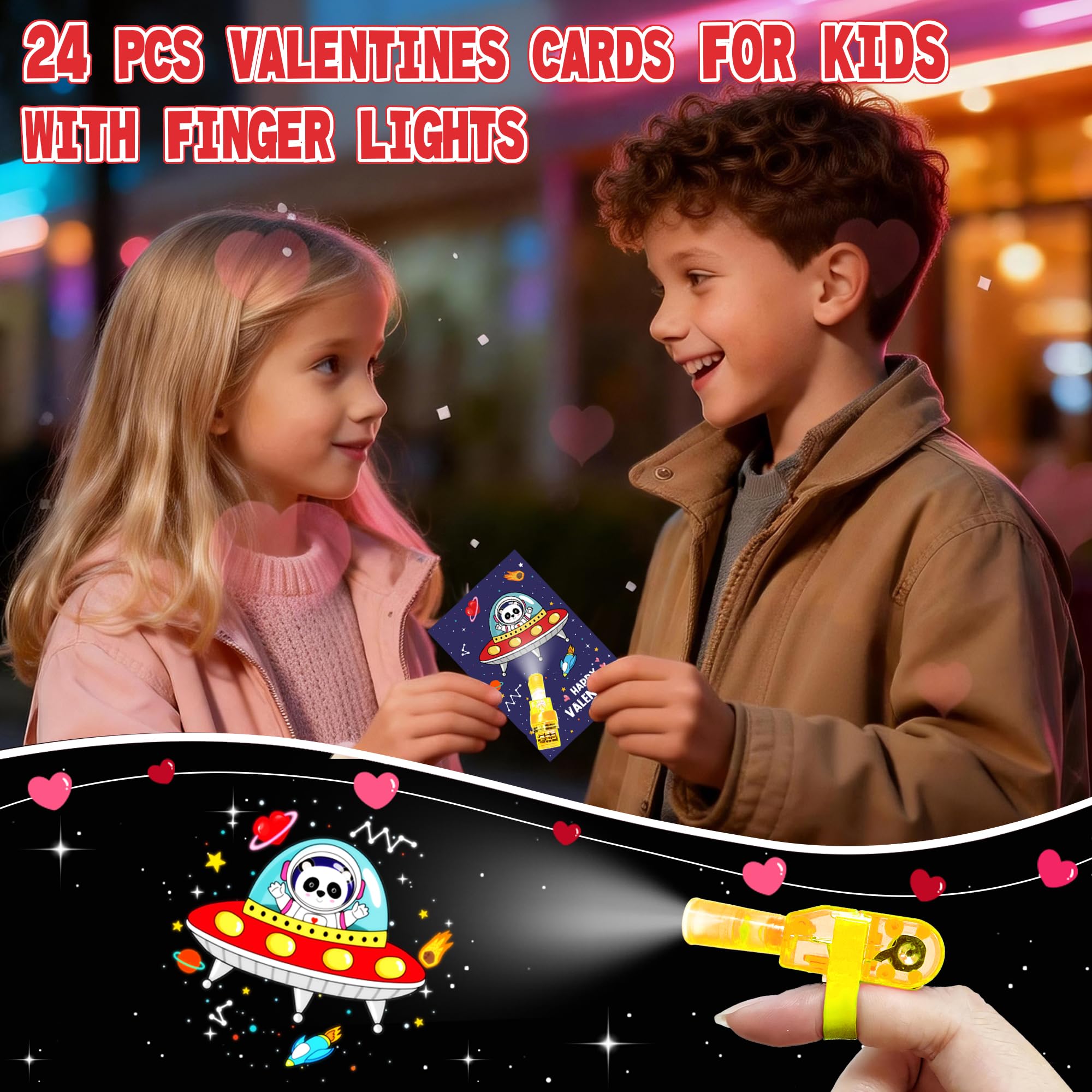 COKOKA bear finger light with bright colors, great as party favors.