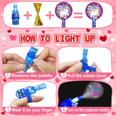 COKOKA animal-pattern finger light set features multiple designs for gifts.