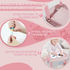 Cokzer colored pens and chalks encourage color recognition and creativity.