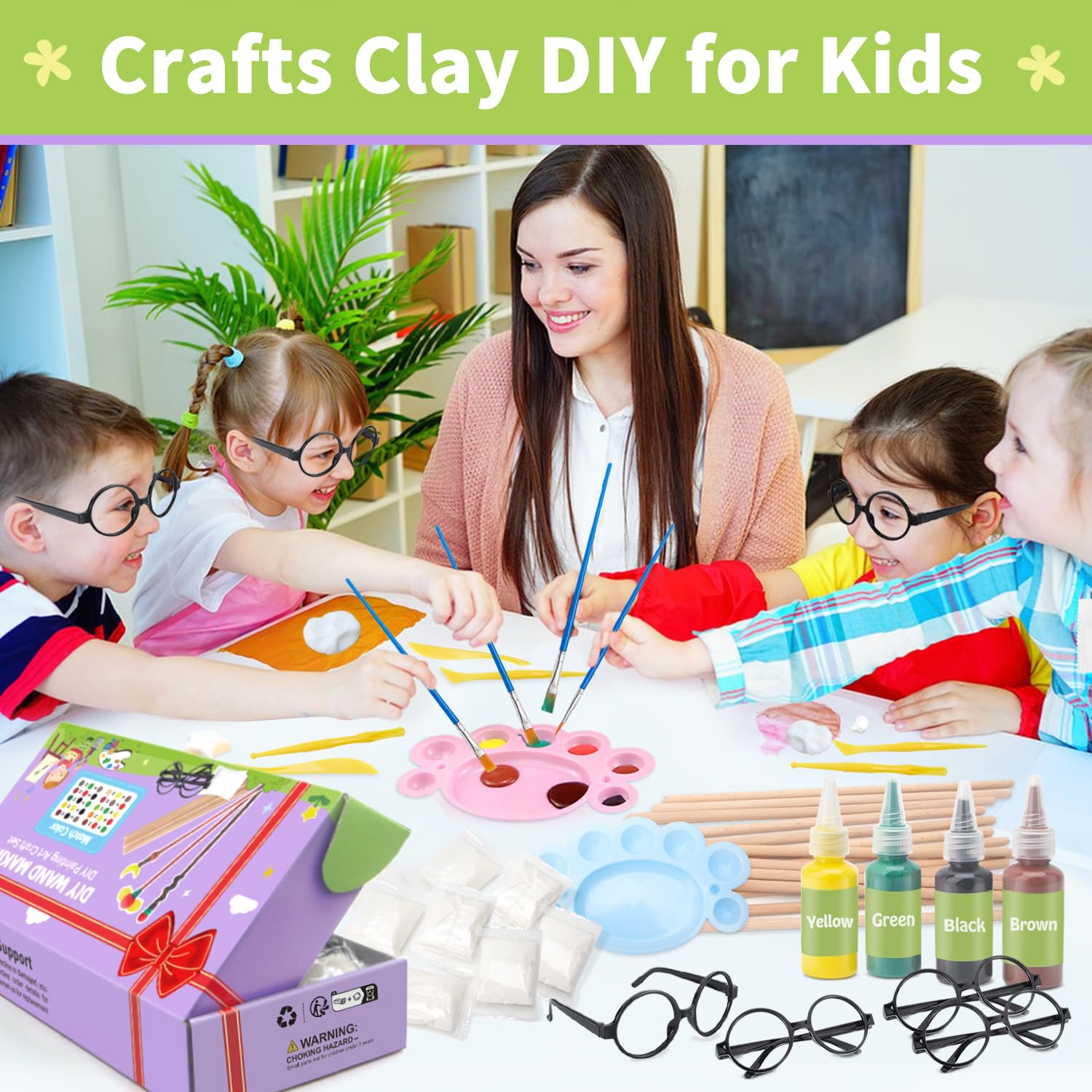 Col-Pary Acrylic Paints Set with vibrant colors for wand decoration