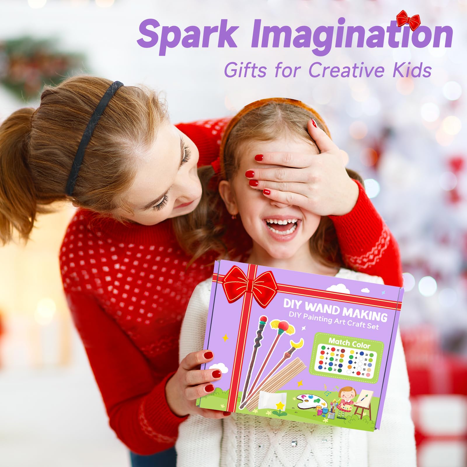 Col-Pary Magic Wand Making Kit: 12-color acrylic paints for vibrant wand accents.