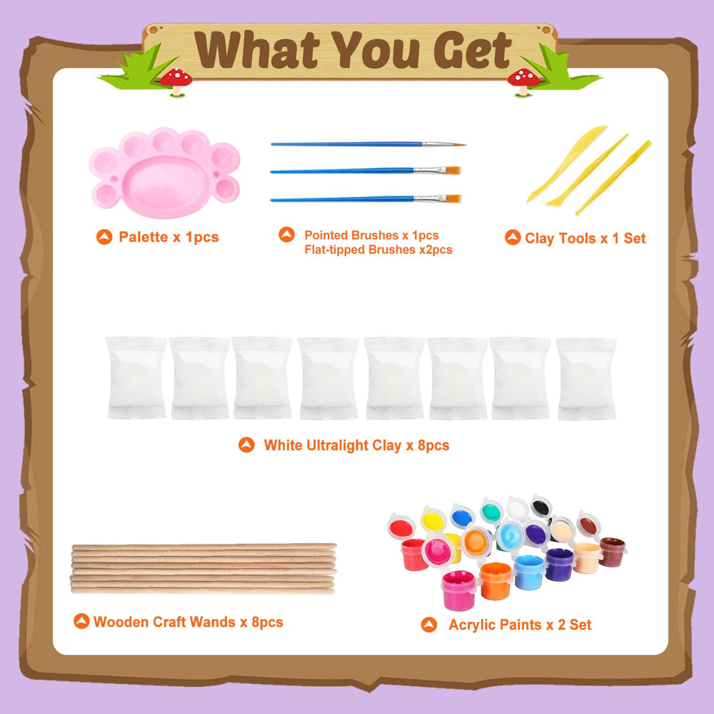 Col-Pary Magic Wand Making Kit: ultralight white clay for wand shaping.