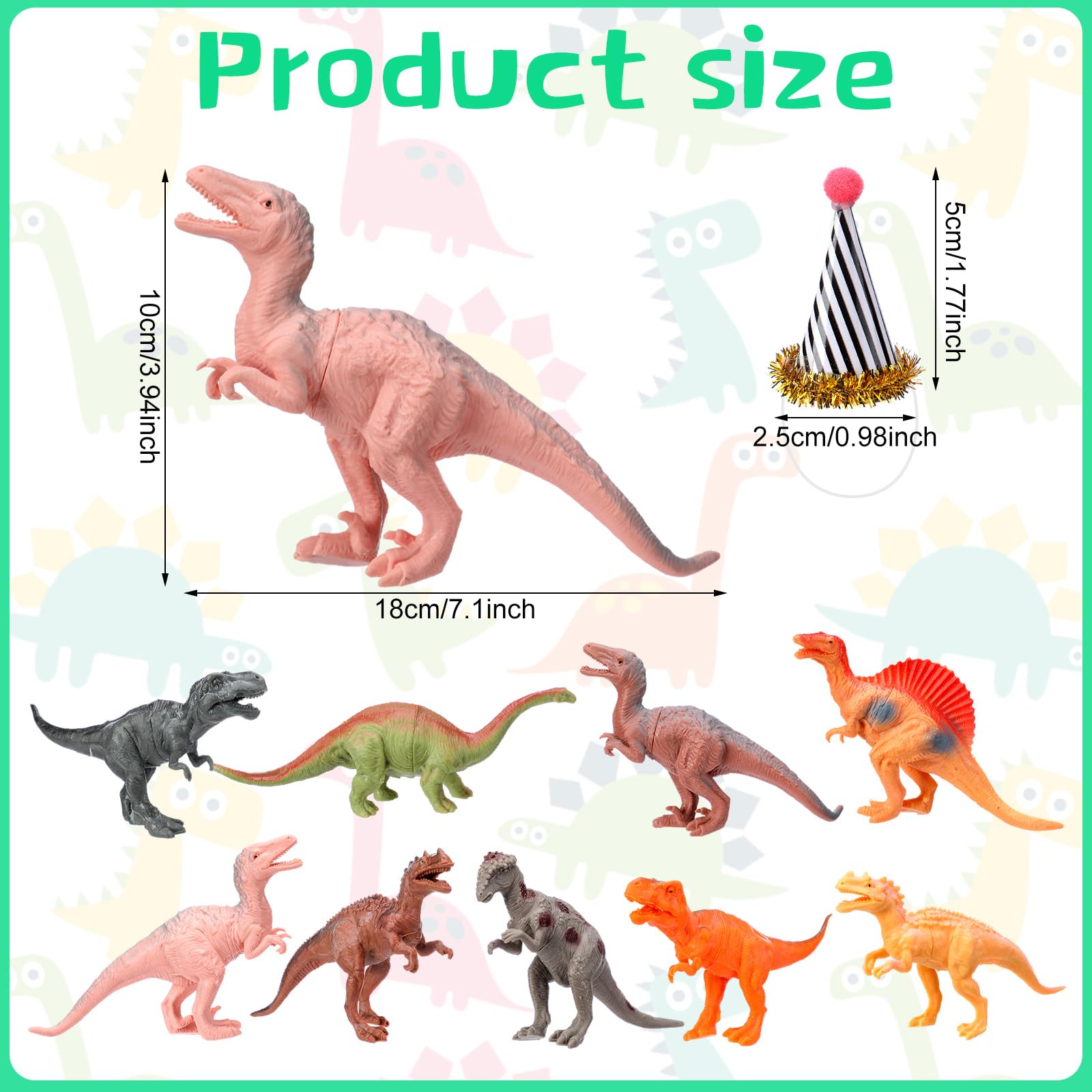 Colingmill cake toppers featuring dinosaur figurines for easy decorating