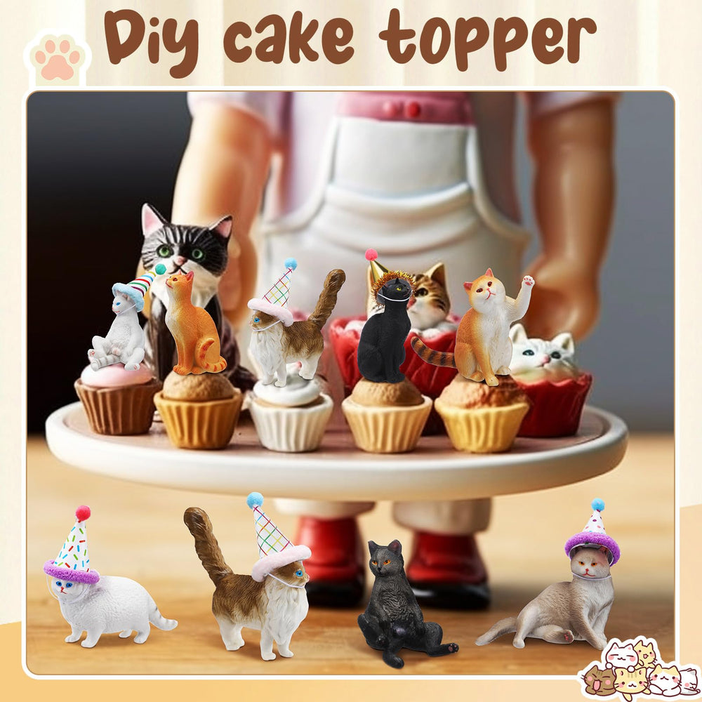 Colingmill cupcake decoration with cat poses for tasty treats