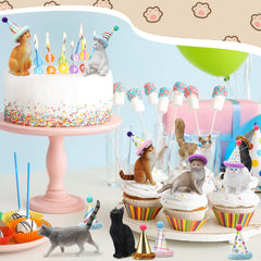 Colingmill reusable animal cake toppers for multiple celebrations