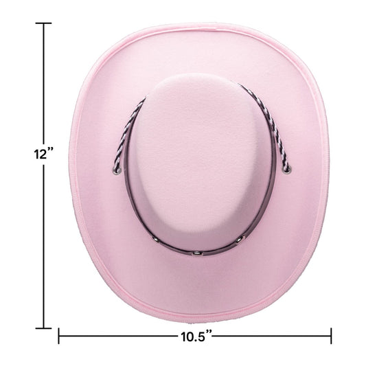 COLLECT PRESENT infant cowgirl hat pink side view for photo-ready outfits