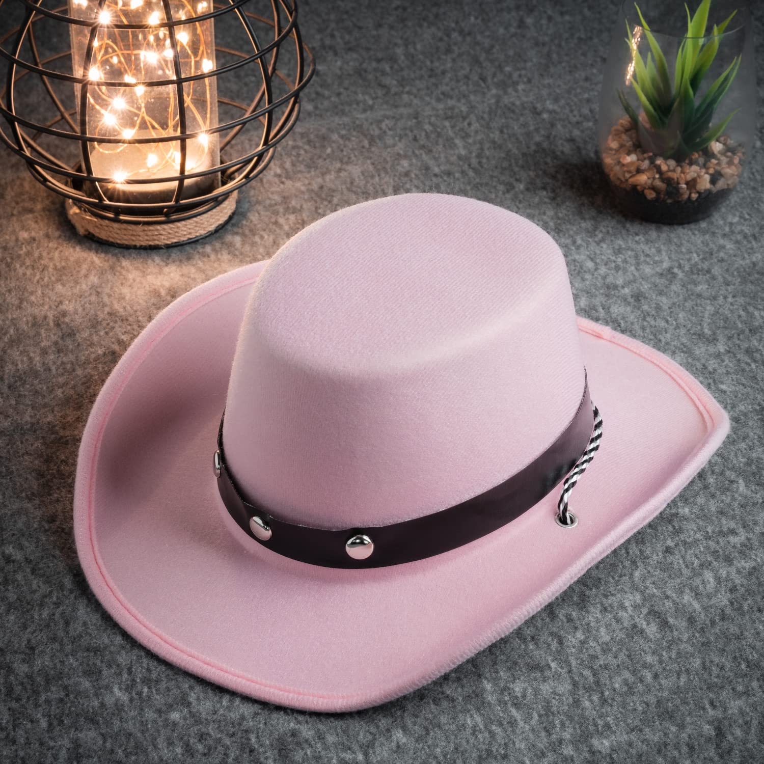 COLLECT PRESENT pink baby cowboy hat on child for charming outfits