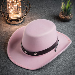 COLLECT PRESENT pink baby cowboy hat on child for charming outfits