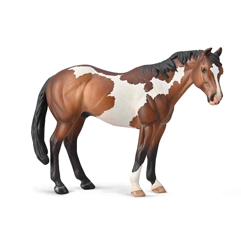 Collecta Breyer Paint Horse Bay Overo model with realistic detailing for display and imaginative play