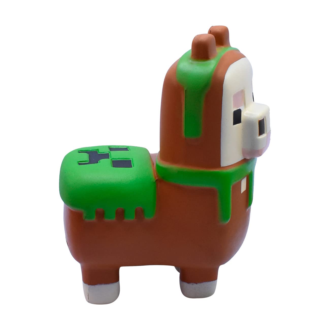 Collectible Minecraft Mega SquishMe llama ideal for display shelves.