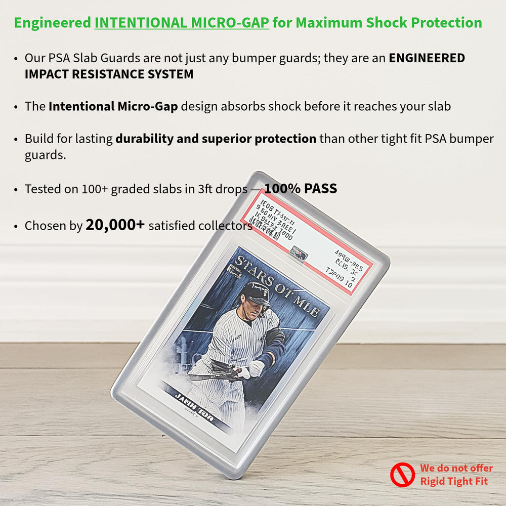 The Collector's Hubs PSA slab guard color-variation highlights vibrant, collectible-safe protection for every hobby.