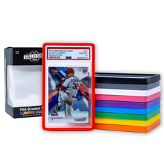 The Collector's Hubs PSA slab guard front-fit protects a graded card slab with a secure, clean look.