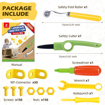 ColoPlay 355 cardboard cutter with safety guard in use
