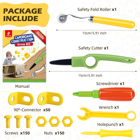 ColoPlay 355 cardboard cutter with safety guard in use