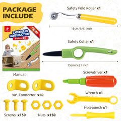 ColoPlay 355 cardboard cutter with safety guard in use