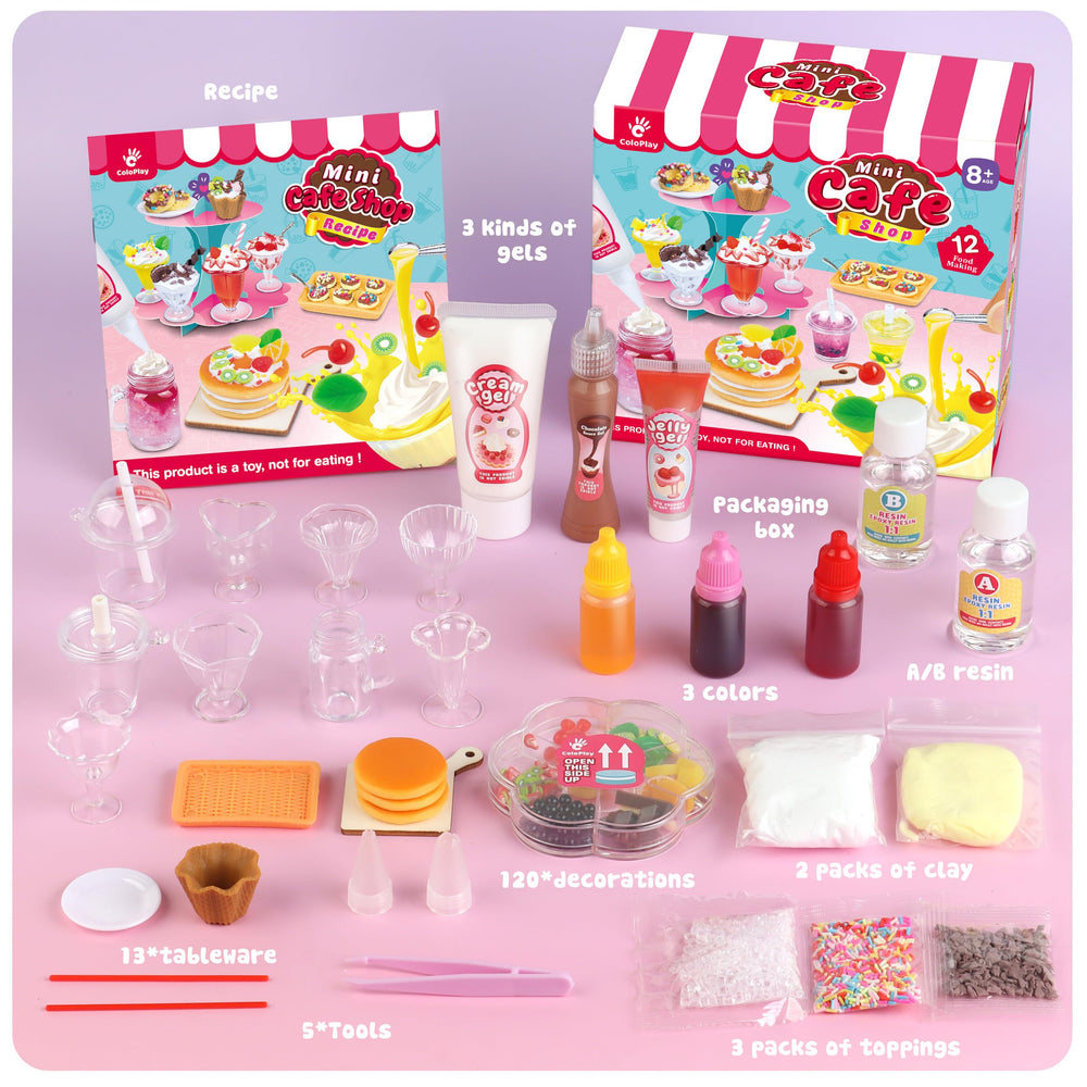 ColoPlay instruction manual inside shows easy steps to start baking-inspired mini projects.
