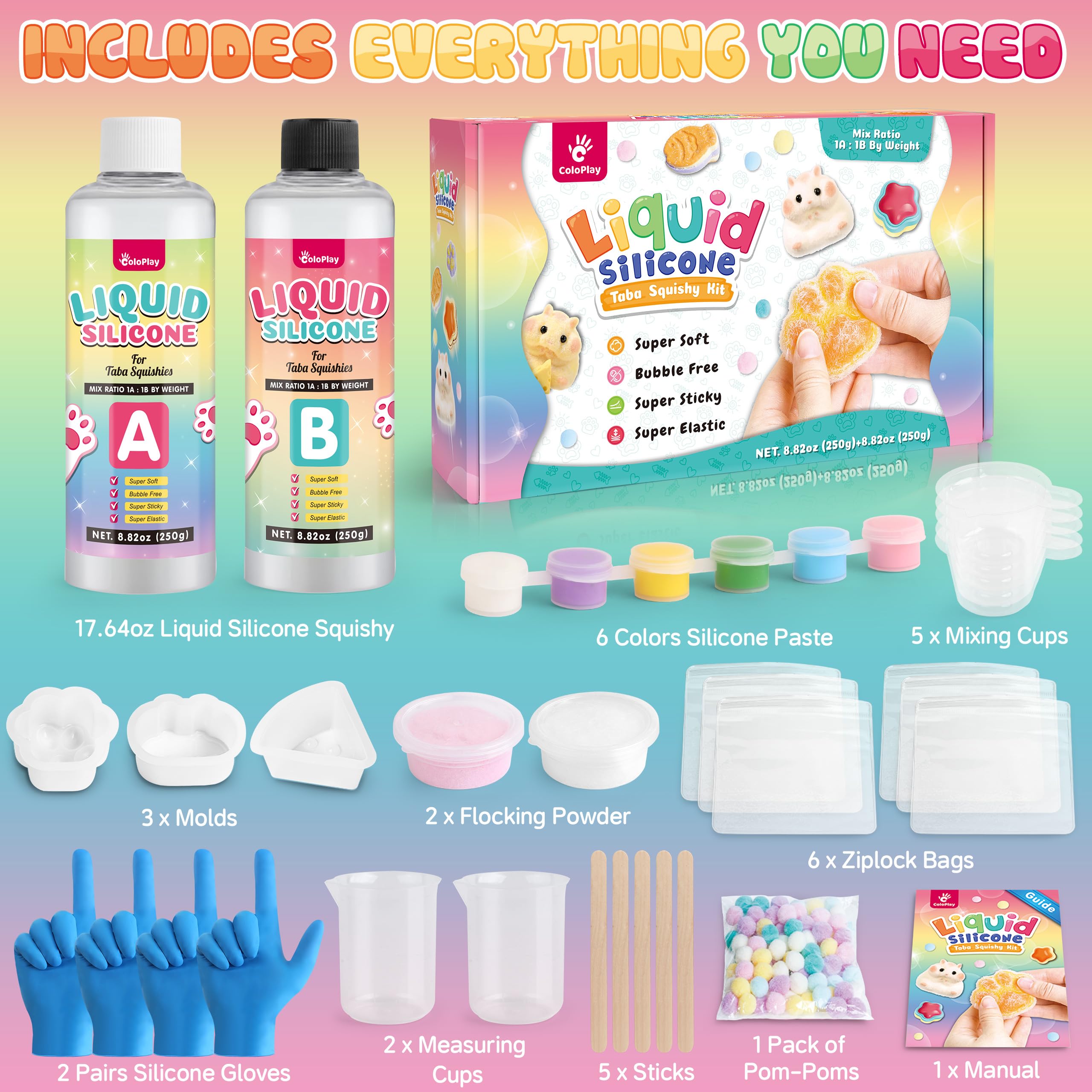 ColoPlay Taba Squishy Kit guided instructions boost beginner confidence.