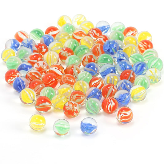 CHUKEMAOYI color-mixing marbles for vibrant DIY crafts and decor.