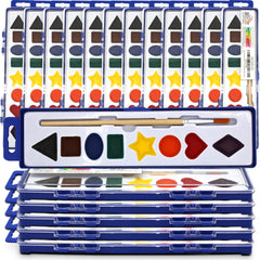 Color Swell 18-pack palette with eight vibrant colors for classroom art projects.