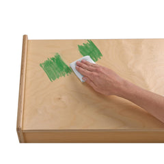 Colorations washable ink cleans from skin and fabrics.