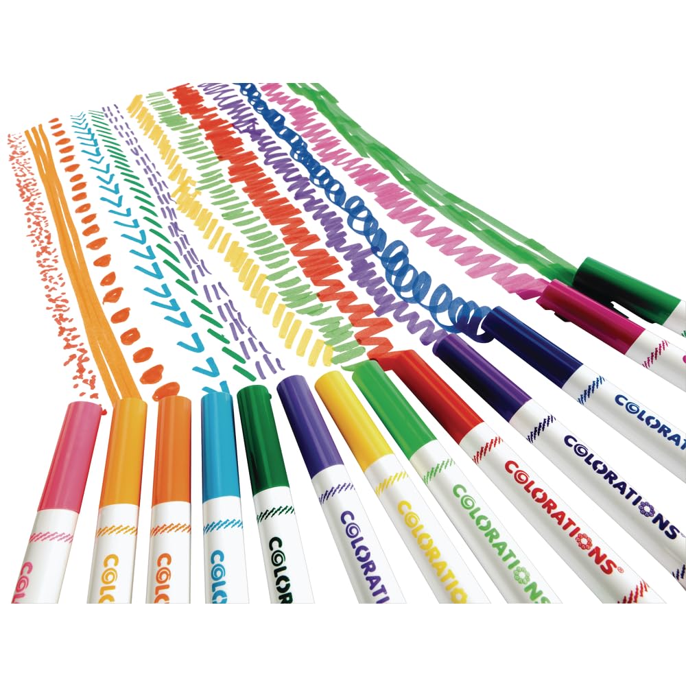 Colorations markers ideal for developing fine motor skills through play.