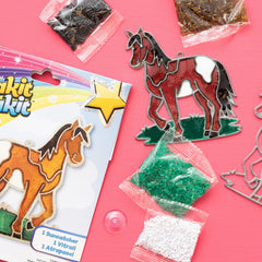 Colorbok Makit & Bakit horse baking crystals for a colorful sun catcher.