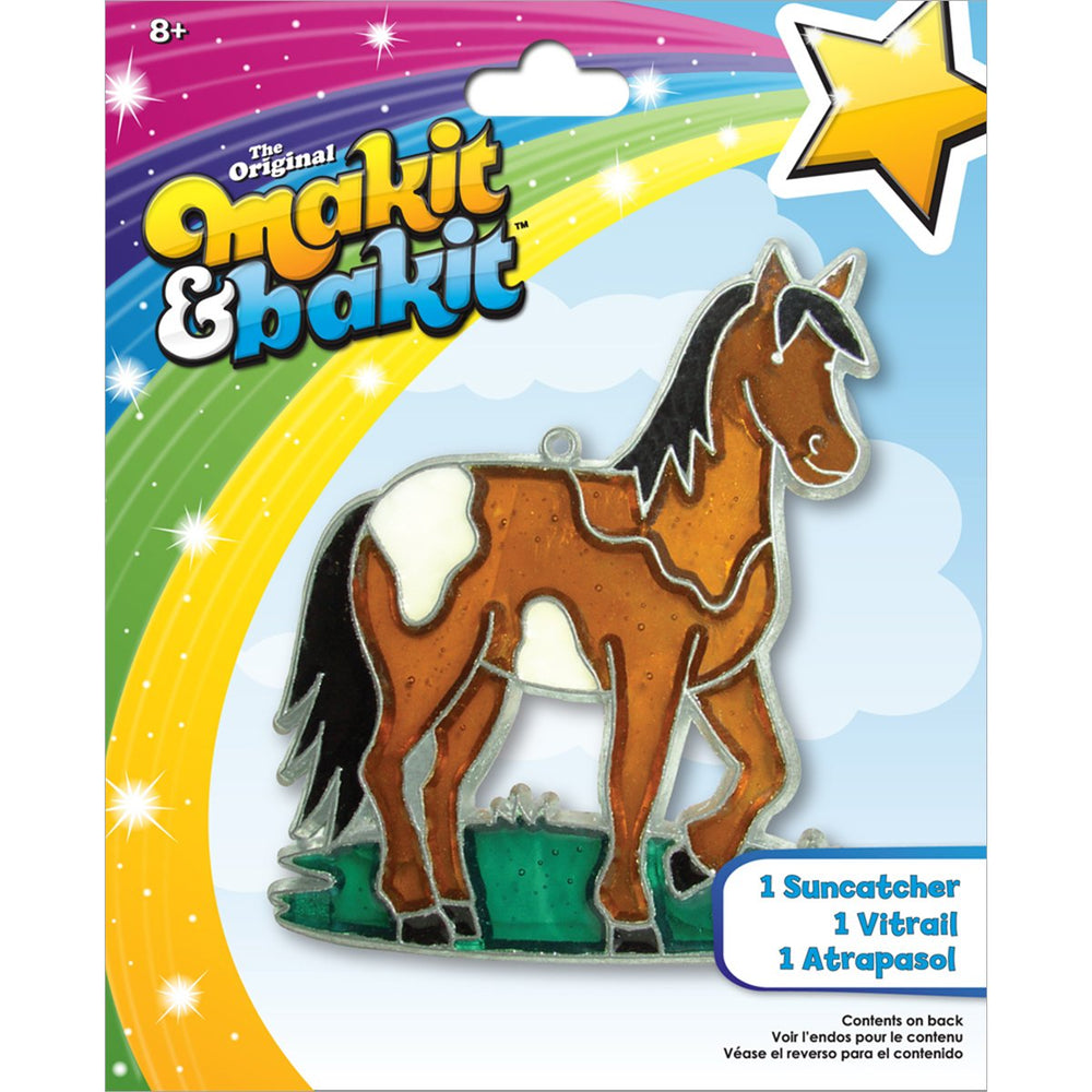 Colorbok Makit & Bakit horse sun catcher frame ready for crystal placement.
