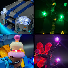 Colorful LED Lighting Kit USB hub powers multiple lights for easy setup