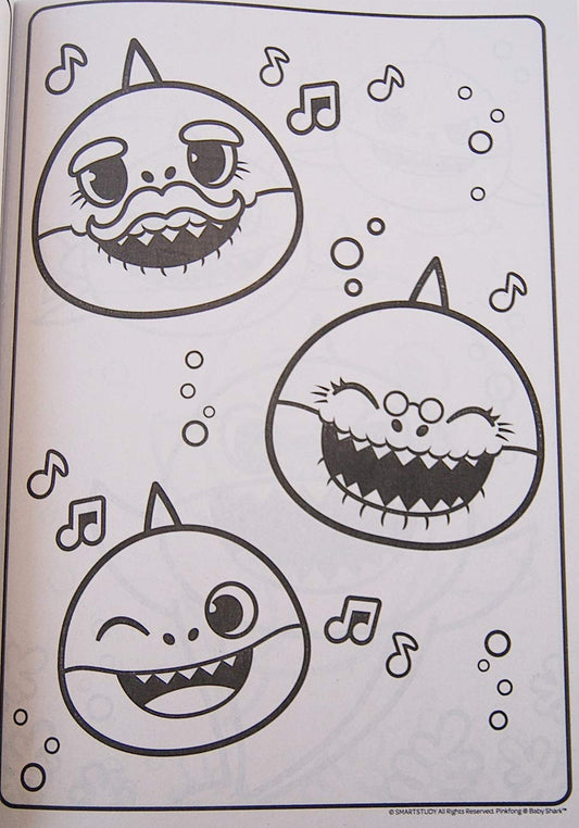 Coloring Books Pinkfong Baby Shark Jumbo Book pages invite colorful creativity on every spread.