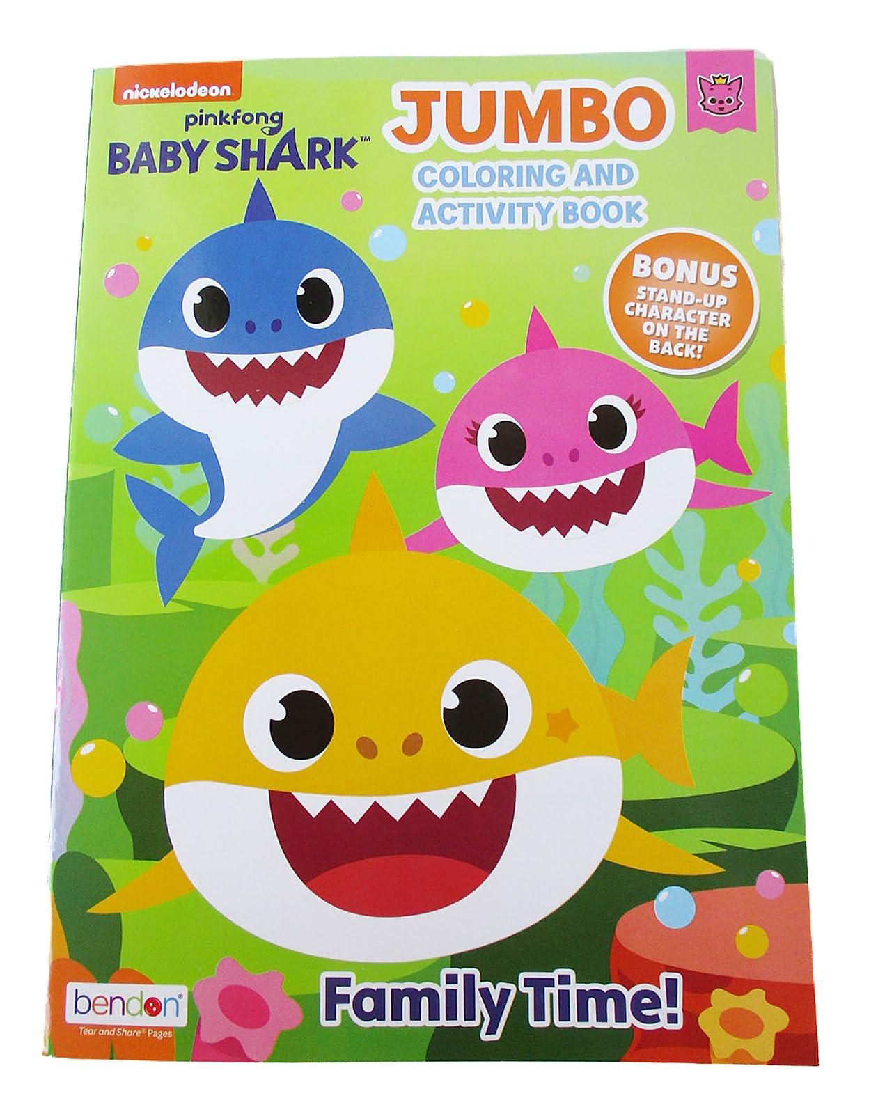 Coloring Books Pinkfong Baby Shark Jumbo Book portable format fits small hands.
