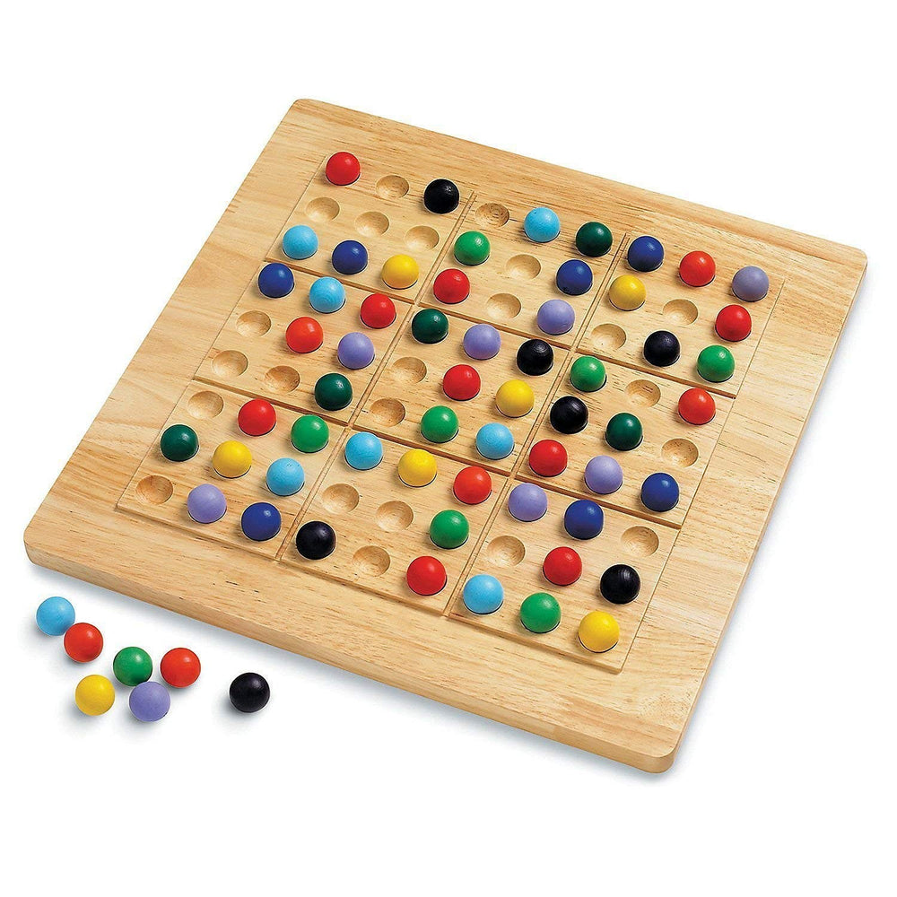 ColorKu board and balls shown for a vibrant color sudoku setup and play