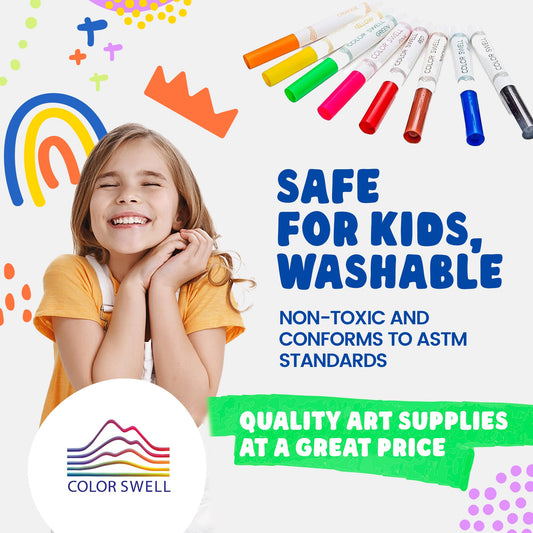 Color Swell classroom art set features 8 colors for group projects and sharing.