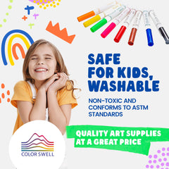 Color Swell classroom art set features 8 colors for group projects and sharing.