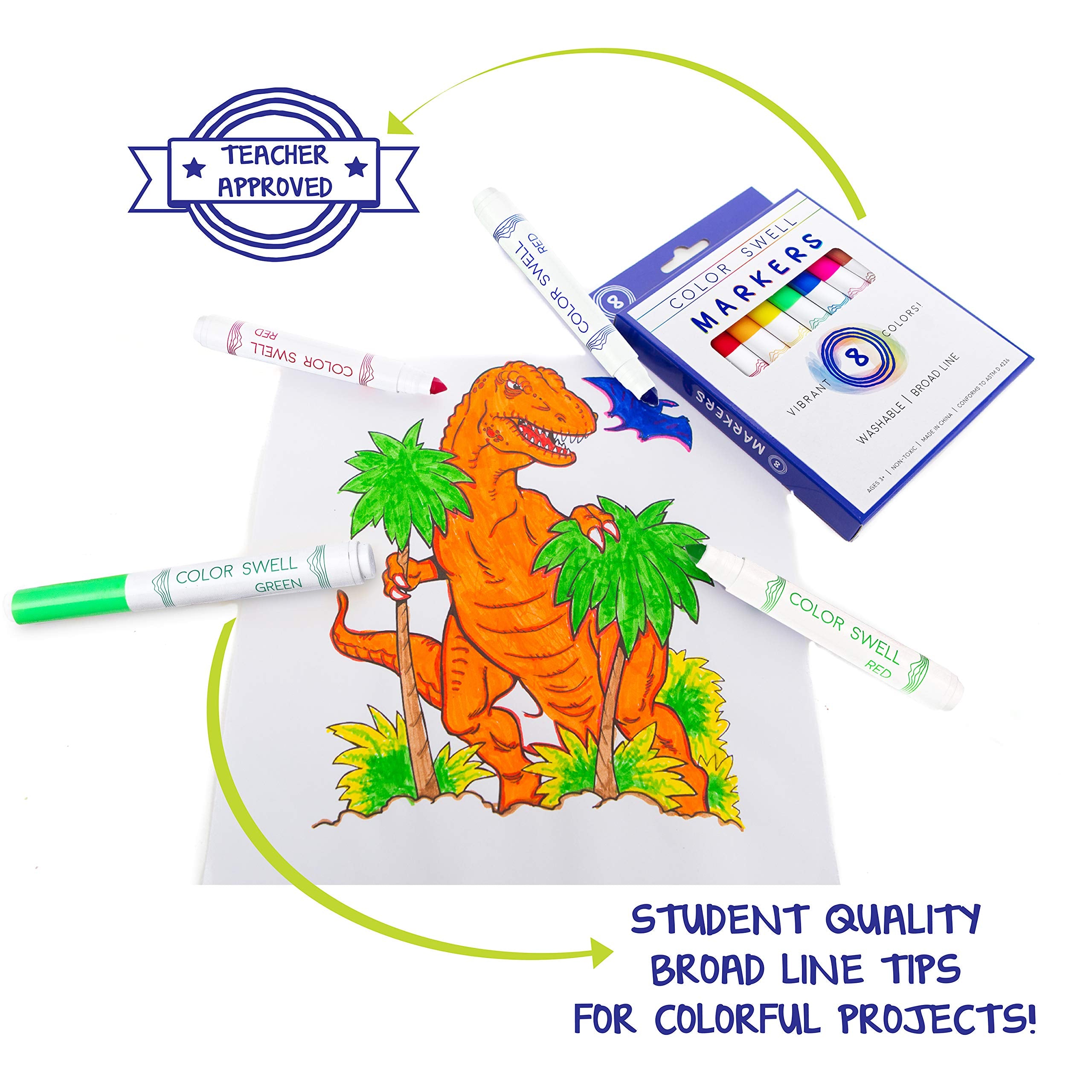 Color Swell donation-supported art supplies brighten classrooms and inspire budding artists.