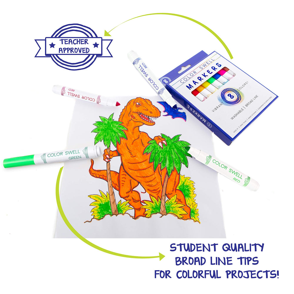 Color Swell donation-supported art supplies brighten classrooms and inspire budding artists.
