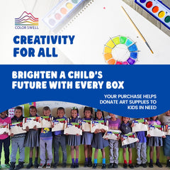 Color Swell non-toxic label indicating kid-safe art supplies