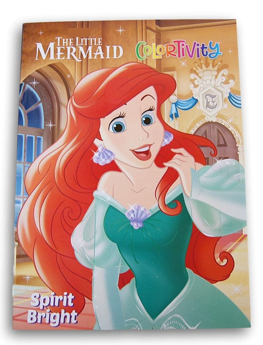 Inside pages feature Ariel-themed drawings to spark imagination during indoor play sessions