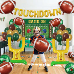 ColorToyz goalpost balloon set creates authentic field goals for viewing parties