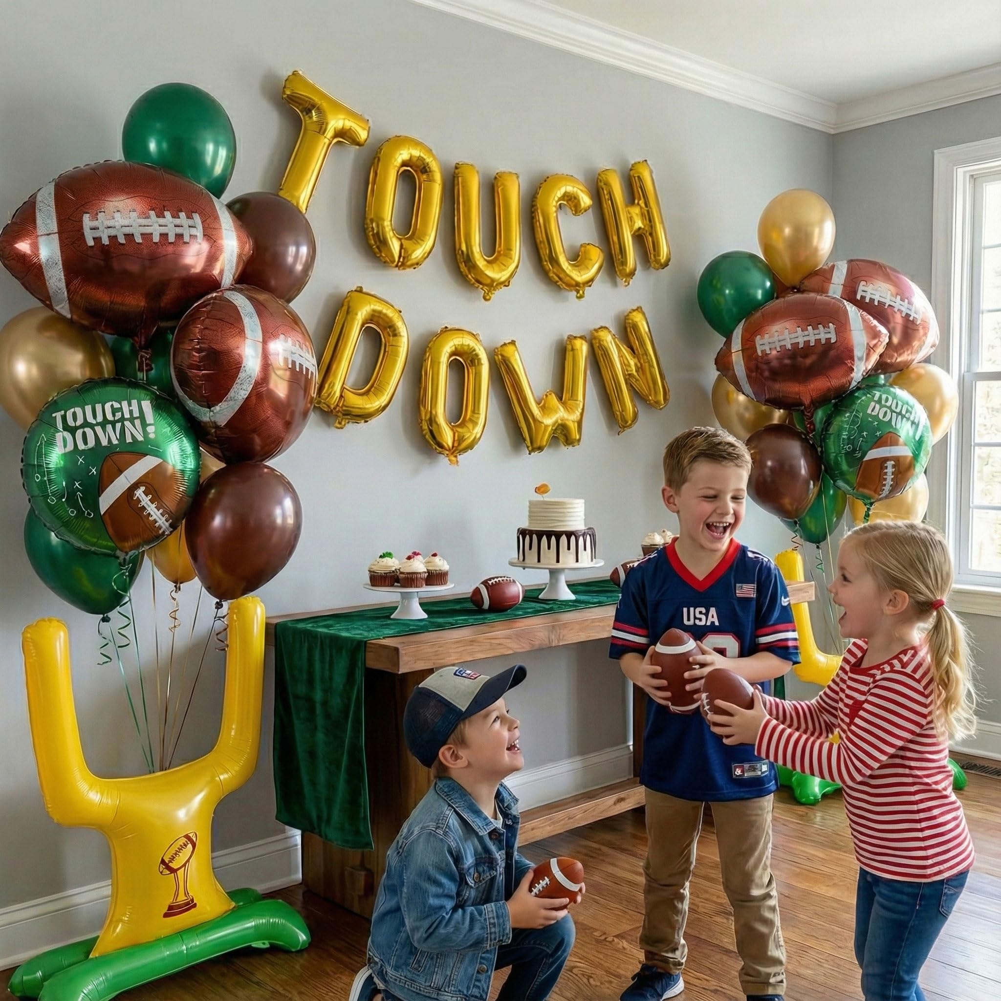ColorToyz green-brown-gold decor evokes field, ball, and victory colors