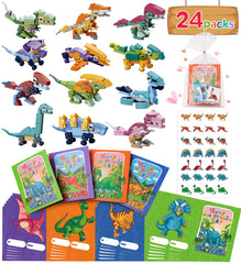 Colplay dinosaur building blocks for Valentines, vivid pieces spark classroom gift ideas.