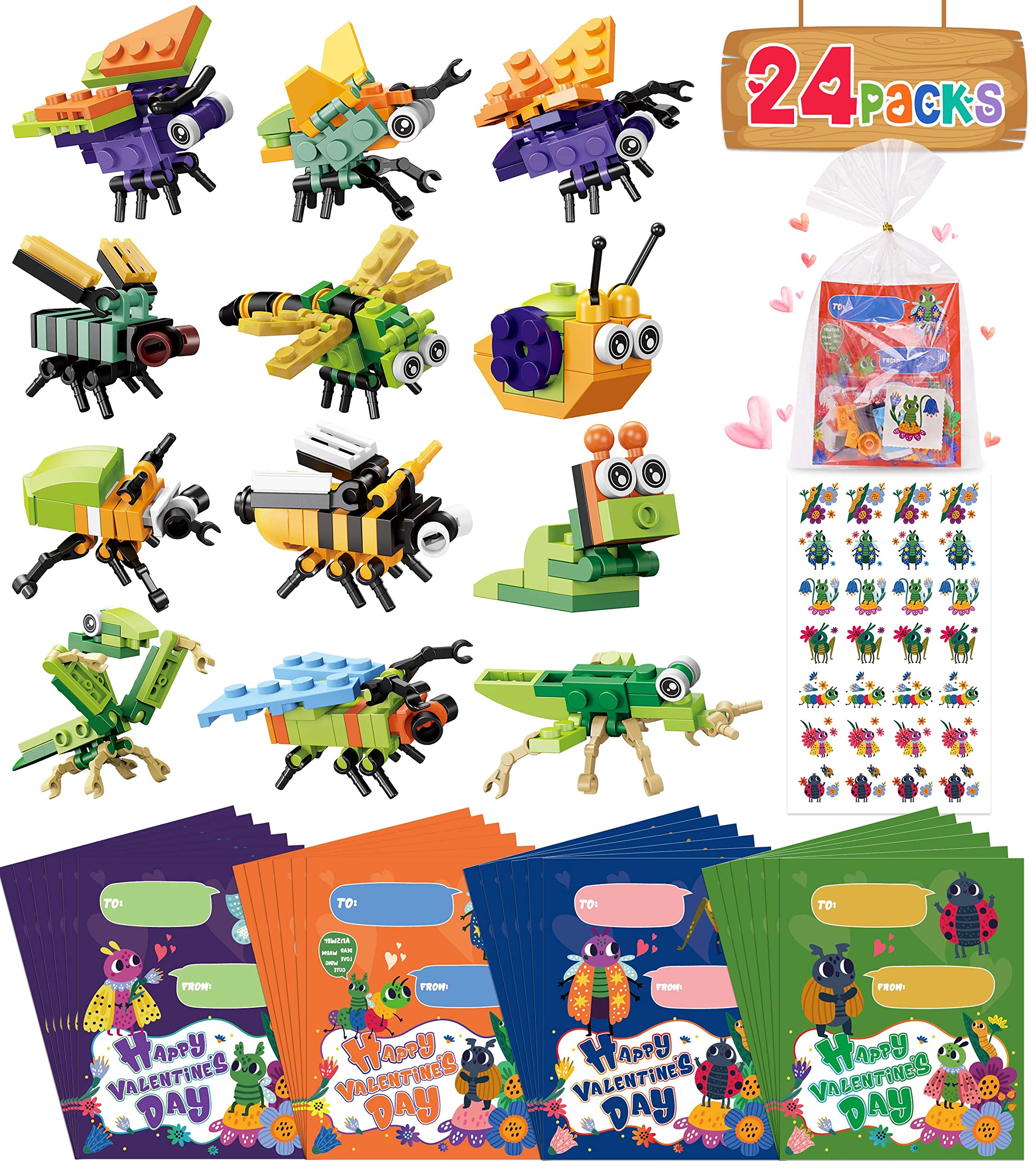Colplay insect building blocks pack for hands-on STEM play and classroom fun