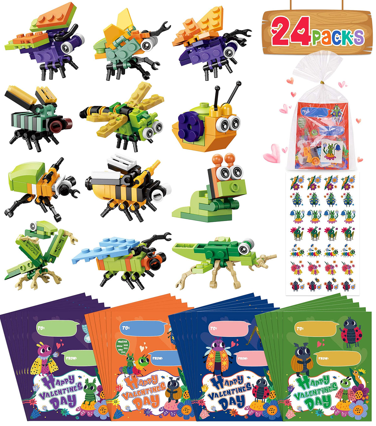 Colplay insect building blocks pack for hands-on STEM play and classroom fun