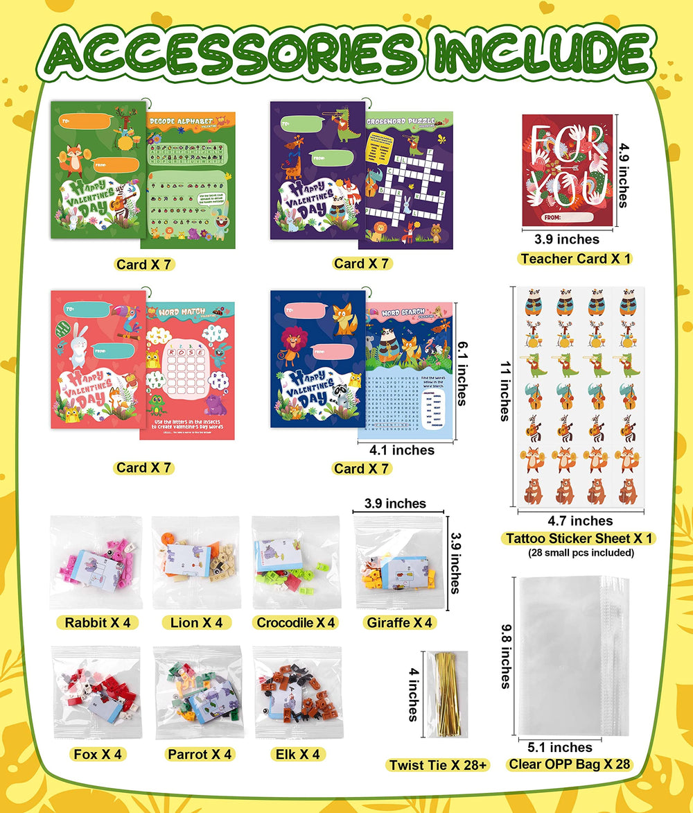 Colplay valentines classroom cards with four designs for exchanges