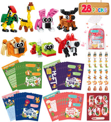 Colplay valentines animal blocks pack supports classroom building fun