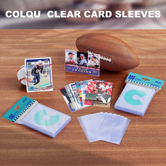COLQU standard 66x91mm sleeves fit MTG and sports cards securely.