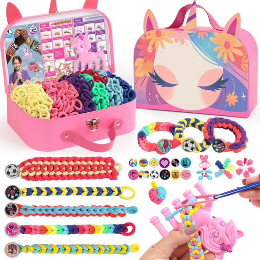 Combaybe unicorn storage case keeps supplies organized and portable.