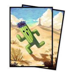 Comdek00 Cactus Black Lotus art sleeves front view for MTG decks with durable protection