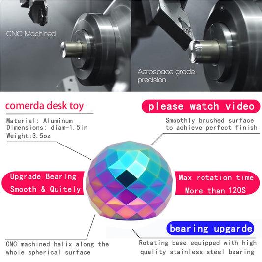 Comerda kinetic metal desk toy spiral delivers a mesmerizing illusion during study breaks.